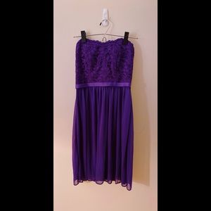 David’s Bridal Royal Purple dress